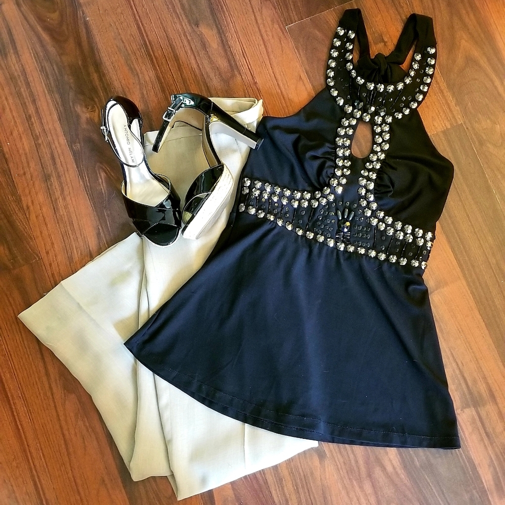 Lipstick Boutique Black Halter Top